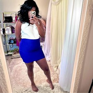 BCBGMAXAZRIA POWER SKIRT Purple Medium